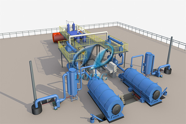 废橡胶无害化处理炼油设备技术原理